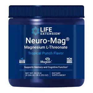 Life Extension Neuro-Mag® Magnesium L-Threonate Tropical Punch 93.35 Grams
