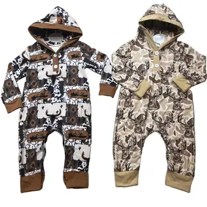 Cocokids Baby Boy Winter Hoodies Romper – Hunting Clothes for Newborn & Cozy Baby Gift Idea for Little Hunters