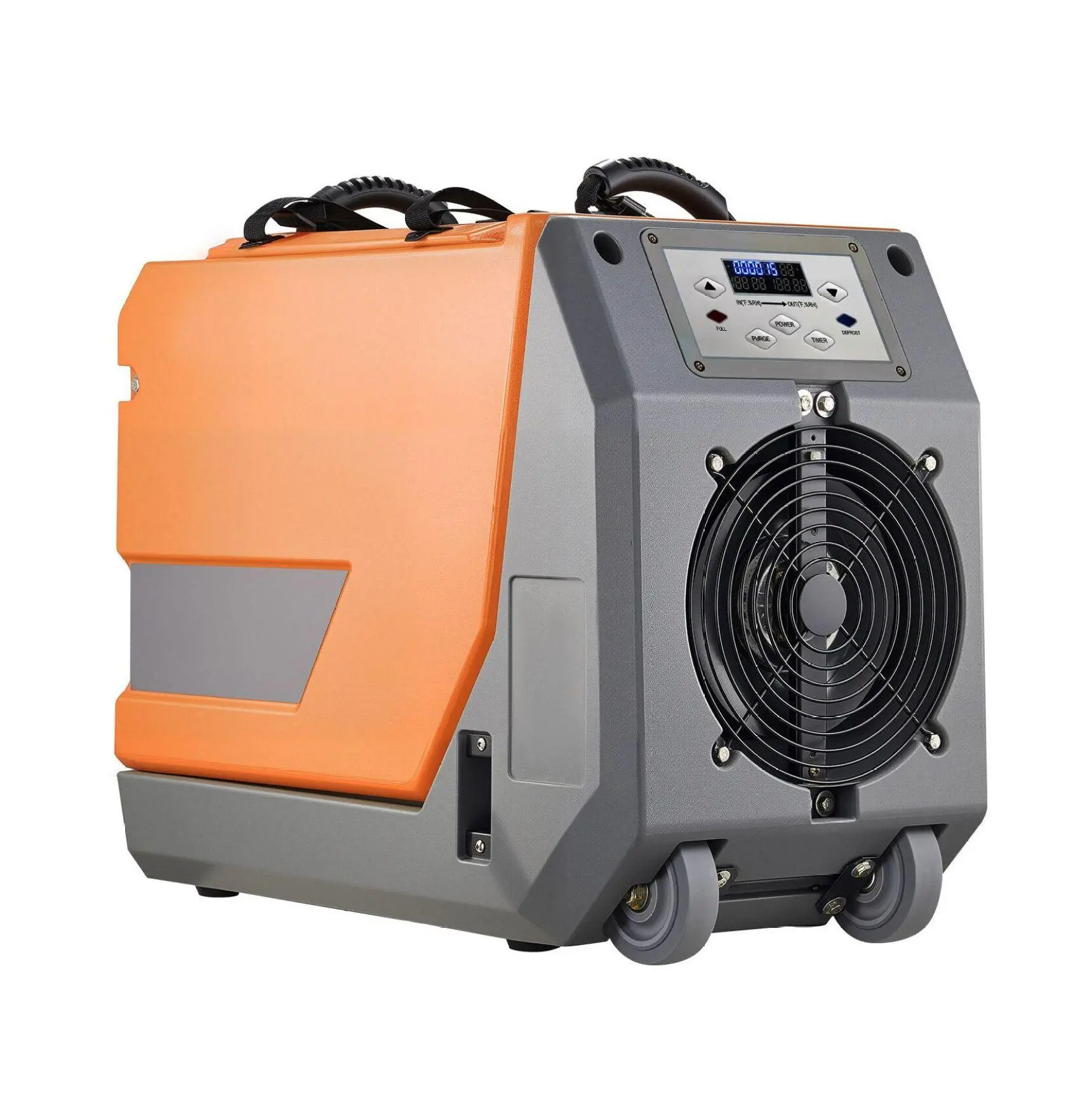 180 Pints Commercial Dehumidifier with Pump - Crawl Space & Basement Dehumidifier, Portable Industrial Dehumidifier with Auto Defrost & Drain Hose, Heavy-Duty LLDPE Default