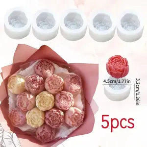Tulip Shape Silicone Mold, Flexible Floral Design for Soap and Candle Making, Durable Handmade Tool, Perfect for DIY Projects, Soapmaking, Handmade Crafts Tool, Soap Molds