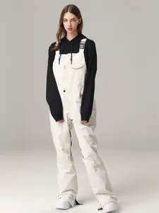 YEEFINE Womens Ski Pants Waterproof Ski Bibs Women Insulated Snow Bibs Adjustable Overalls Ripstop Snowboard Pant
