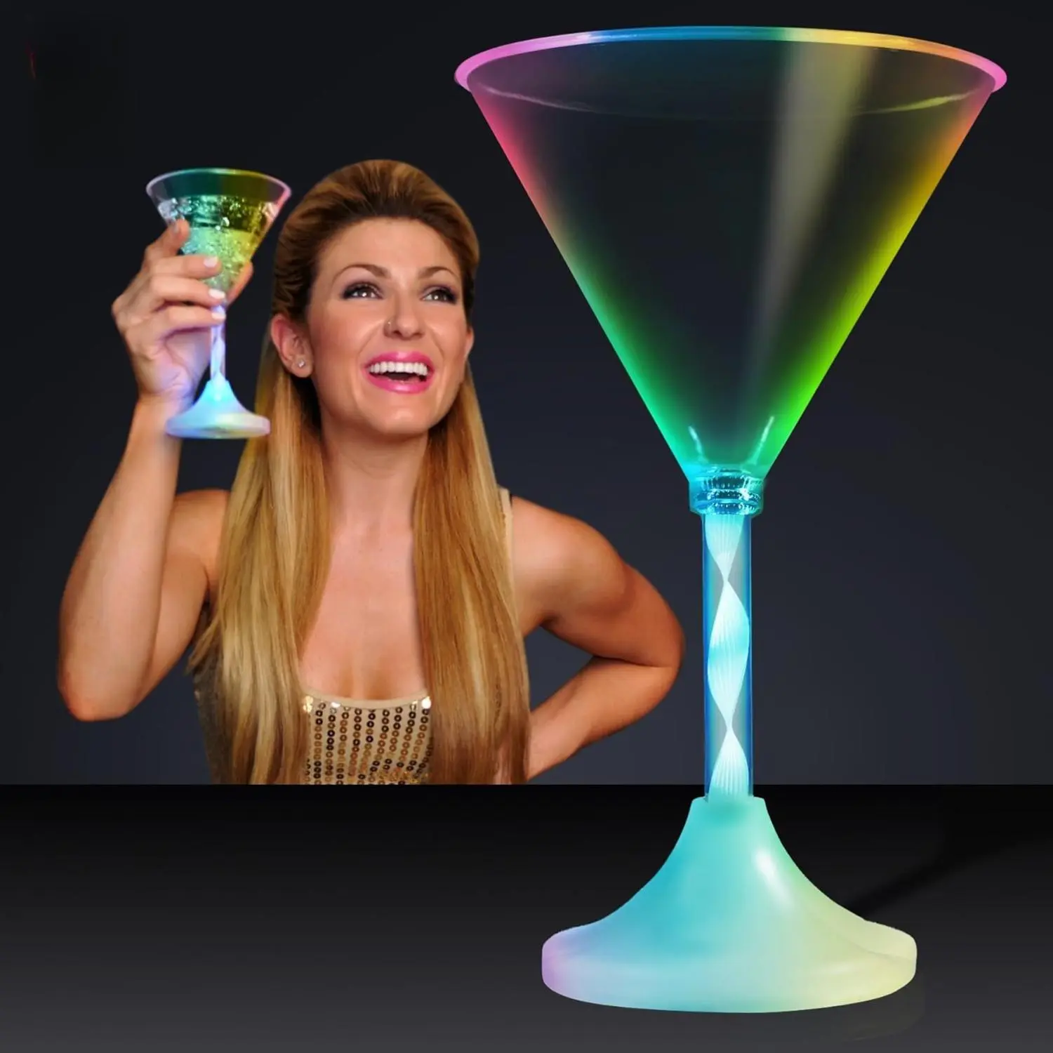 Light Up LED Martini Glasses (Set of 4) Light Up LED Martini Glasses (Set of 4)