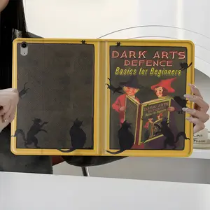 Mystical Magic Dark Arts Defense Book Design iPad Case, Protective Cover Tablet Casing iPad Book-Style Case for iPad Pro 2022 2021 2020 2019, Full Protection and Pen Slot for Office and School Use, Perfect Gift for Family and Friends