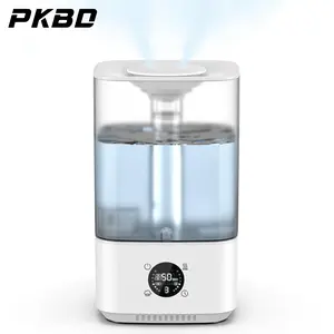 PKBD 6L Humidifier for Bedroom Large Room Home 800ft² Wide Coverage 26dB Quiet Easy Top Fill Quickly & Evenly Humidify Real-Time Humidity Monitoring Anti-dry Burn