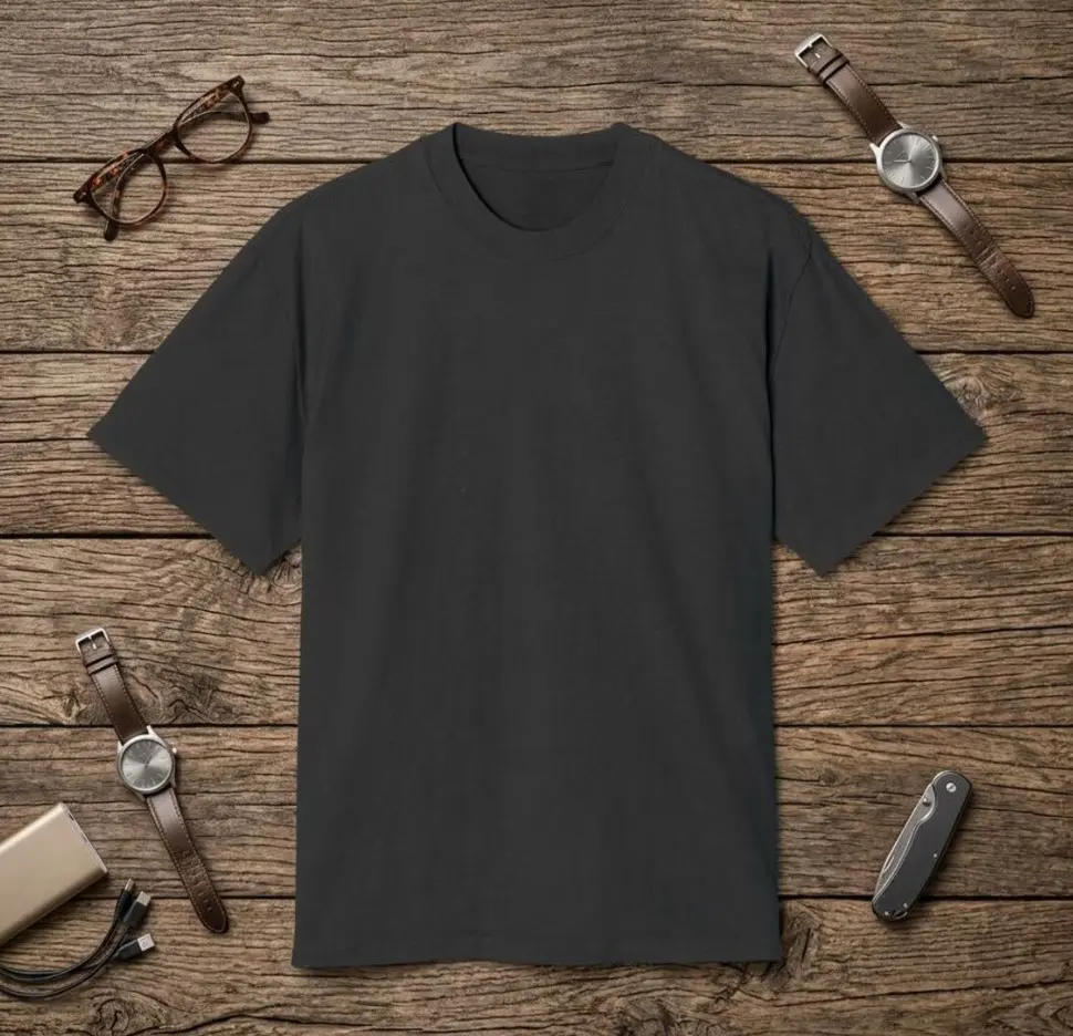 Black basic tee