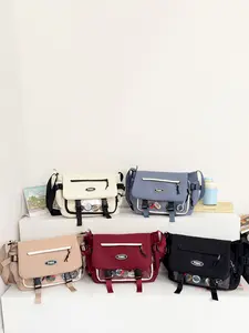 Crossbody Bag for Women, New Student School Bag, Casual Messenger Bag, Transparent Layer Pain Bag, Single Shoulder Backpack for Men, Quilted Crossbody Bag