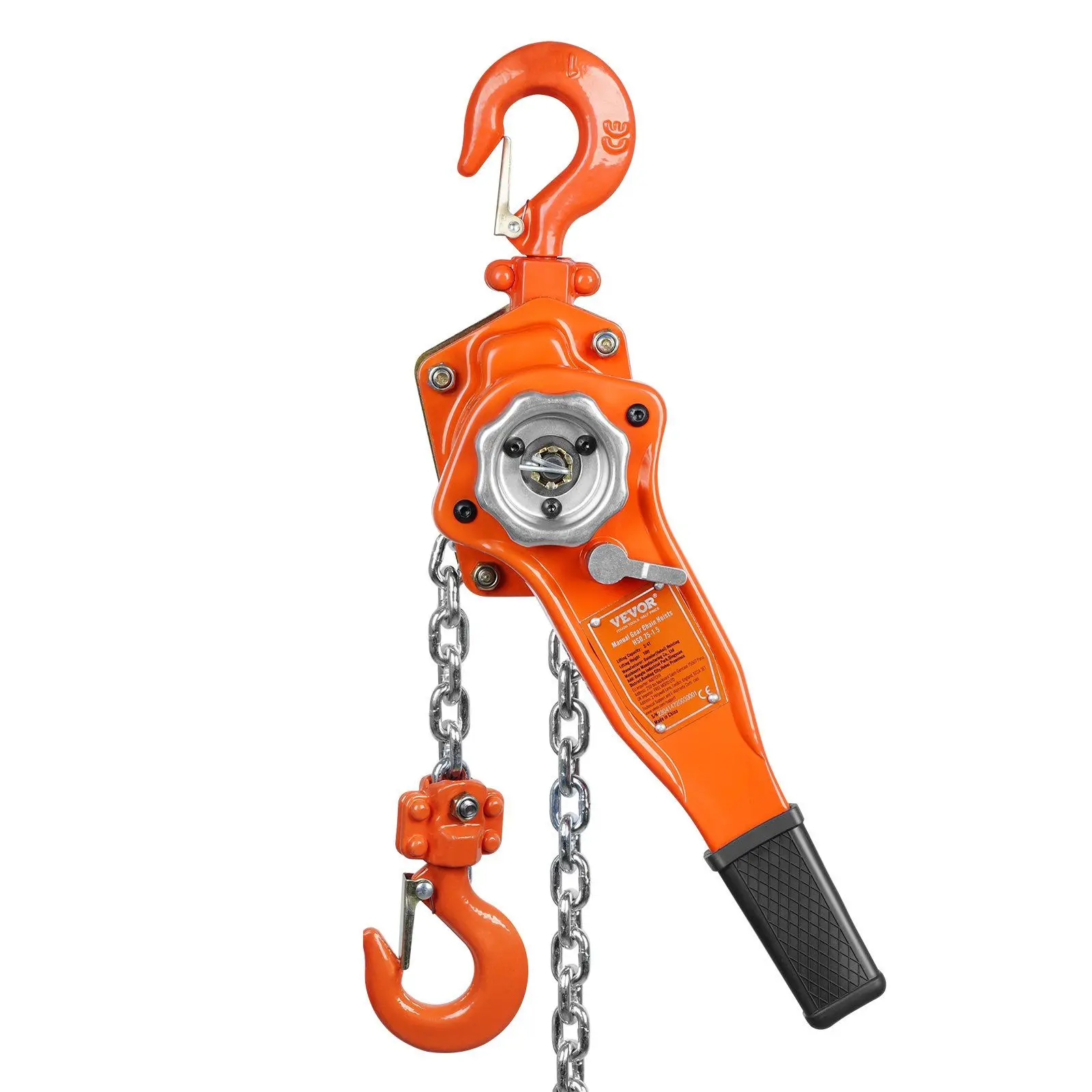 Spring new arrivals Manual Lever Chain Hoist, 3/4 Ton 1650 lbs Capacity 10 FT Come Along, G80 Galvanized Carbon Steel with Weston Double-Pawl Brake, Auto Chain Leading & 360 °   Rotation Hook, for Garage Factory Dock train horn