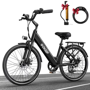 26 Inch Adult Electric Mountain Bike, 1000W Peak Motor, 7-Speed Gear Shift, Front Suspension Fork, Removable Battery, High Speed Long Range Outdoor Commuting Electric Bicycle