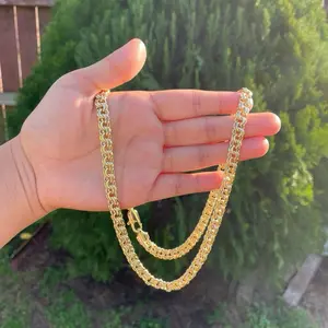 High quality chino link chain size 24 7mm durable Jewelry no green skin