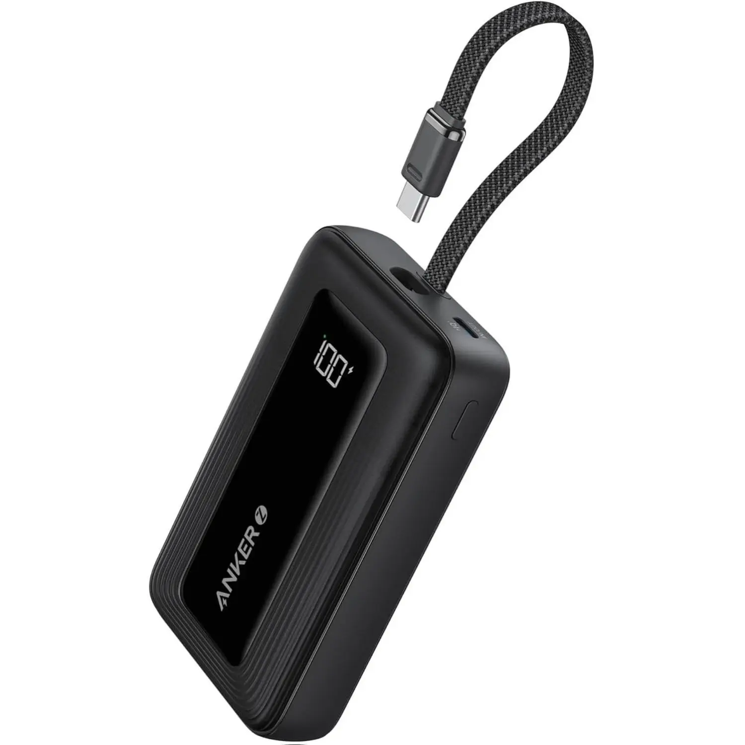Anker A1688 30W Compact Fast Charging Battery Power Bank - 10000mAh/20000mAh Portable Battery Powered Charger with USB-C Built-In Connector, Travel Gadgets for Mobile Smartphones & MacBook Devices