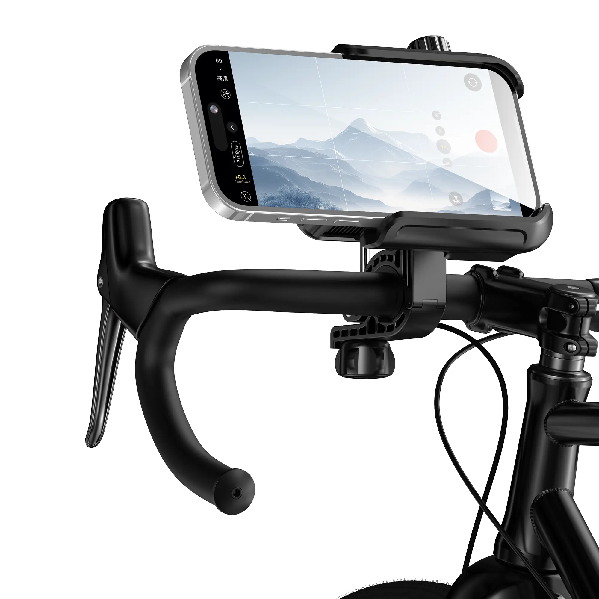 Motorcycle Phone Mount with Built-In Cooling Fan - 360° Rotatable, Easy-to-Install, Sturdy & Safe for Outdoor Riding, Compatible with Most Phone Models, Ideal for Bicycles, Electric Bikes & Summer Use Universal Smartphone Holder Portable Phone Holder
