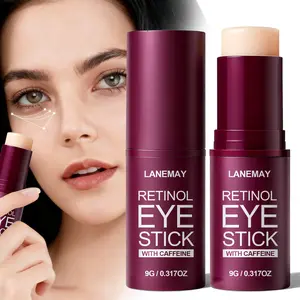 0.317oz - Retinol Eye Cream Stick - Peptides, Caffeine, Avocado & Natural Oils Complex - Hydrates Firms & Brightens Eye Area - Compact Travel-Friendly Daily Eye Care - Repairing