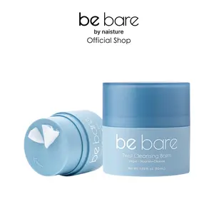[be bare by Naisture] Twist Cleansing Balm | Vegan Korean Skincare for Waterproof Makeup Remover and Deep Pore Daily Cleanser, Blackhead & Whitehead | Waterproof Makeup Remover | Hydrating with Natural Oils & Shea Butter | For All Skin Types | Glass Skin