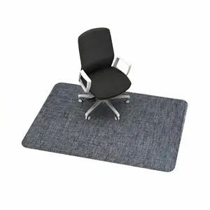 Desk Chair Mat for Hardwood Floor, 36" x 48" Under Desk Computer Rolling Chair Mat for Wood Tile Floor, Anti-Slip Backing Under Desk Low-Pile Office Rug Floor Mats Black Gray