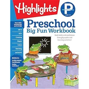 Preschool Big Fun Workbook: 256-Page Activity Book with Math, Language Arts, Writing Practice, Shapes Practice, Puzzles & More