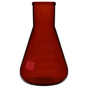 Amber Narrow Mouth Erlenmeyer Flask, 100-250ml