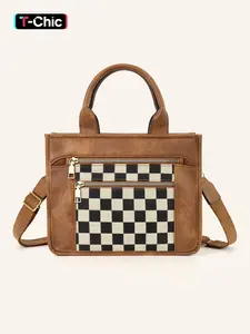 Women's Tote Bag, Fashionable Shoulder Bag for Daily Used, Casual Trendy Versatile High-quality Daily Commuting Bag, Girl Fashionable Bag, PU Tote Satchel, Classic Shoulder Bag, Casual Commuter Bag
