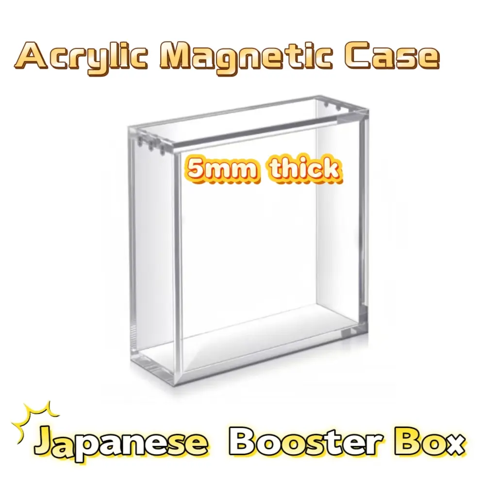 5mm Acrylic Display Case for Japanese Booster Boxes , Trade Card Box , Card Hobby Box , Perfect Card Storage Solution , Portable and Ideal for Collectors , Trading Card Storage , Trading Card Organizer