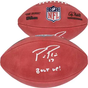Philip Rivers Los Angeles Chargers Autographed Duke Full Color Football with "Bolt Up" Inscription - Fanatics Authentic Certified