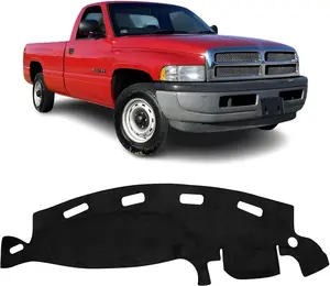 KUST Dashboard Cover for Dodge Ram 1500 2500 3500 (1998-2001) - Truck Accessories, Anti-Slip Carpet Mat, Sunshade, Interior Carpet Protector, Black