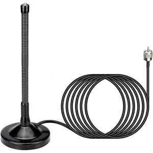 CB Radio Antenna with  Base, BNC Male Connector, 27MHz Mobile Antenna Compatible with ,  CB Radio and Other Popular Models, 9-inch Height, Heavy Duty , for  and