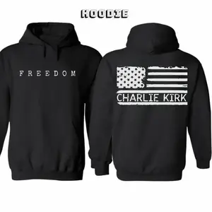 Charlie Kirk Tee - Freedom Classic Cotton Shirt 100% Premium Material Regular Fit Casual & Formal Wear Comforta Casual Streetwear, Made in USA, Menswear Womenswearble Breathable Design minimalist design, quick-dry moisture wicking, vintage style