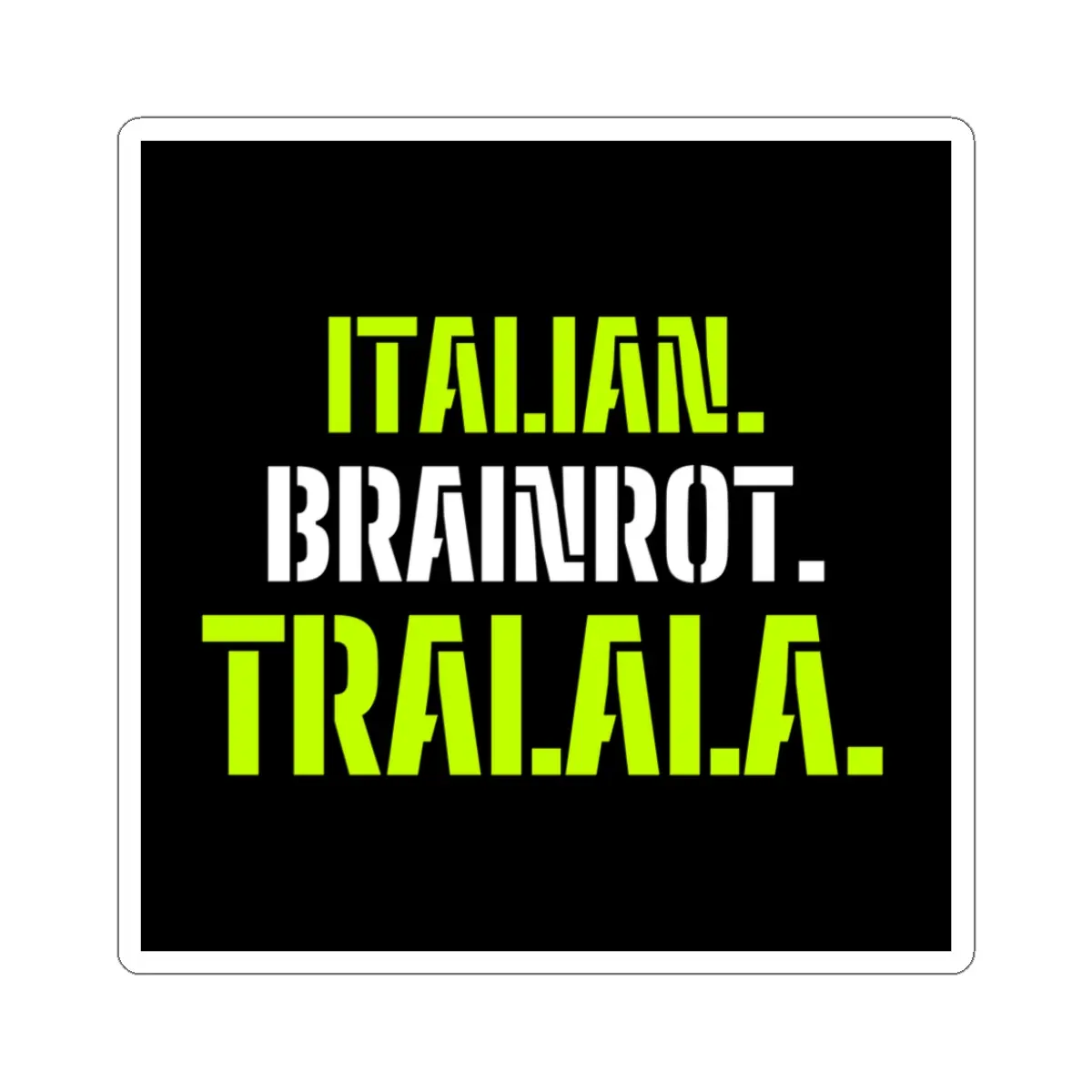 Italian Brainrot Adhesive Sticker - Tralalero Tralala Die-Cut Vinyl Stickers, Adhesive Stickers Stickers
