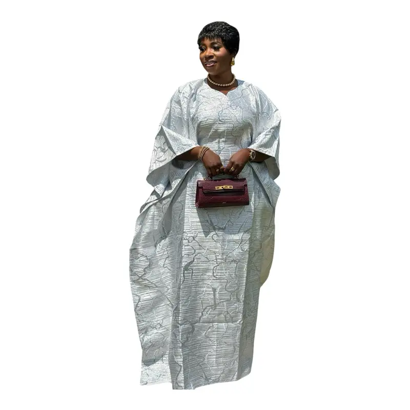 Women's Casual African Bubu Kaftan Dress, Lady's Women's Clothes Kimono Style Dress