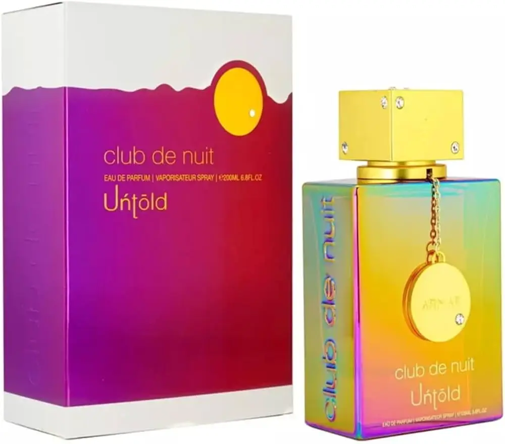 Armaf | Club De Nuit | Untold | Unisex Fragrance | 100 ML 3.4 OZ | Eau De Parfum | Amberwood - Saffron & Jasmine
