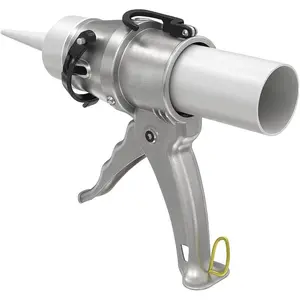 Compact 24:1 Caulking Gun - No Drip Caulk Gun - Patent Design - Lightweight Aluminum Frame - Works with all 10 oz Tubes