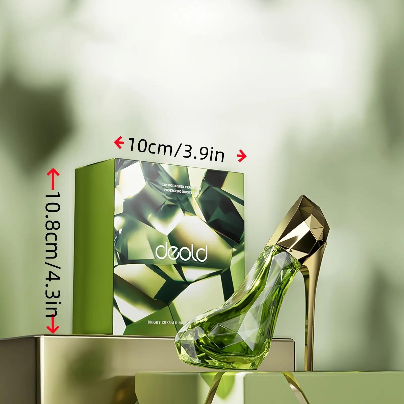 Deold Floral Eau De Parfum - Romantic Gift for Wife, Girlfriend & Mother - Elegant Stiletto Heel Bottle with Jasmine & Rose Scent