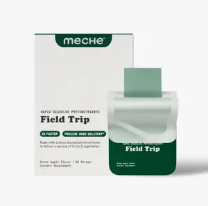 Greens Strip by Meche | Rapid Dissolve Strips (60ct): Full Serving of Fruits & Vegetables, Antioxidants, Immune Support, Zero Sugar, No Gummies, No Powder, 5X Faster Absorption, Vegan, Travel-Friendly