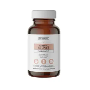 Just Ingredients Adrenal Complex Supplement | Stress and Cortisol Support | Hormonal Balance | May Help Combat Fatigue | Adaptogens
