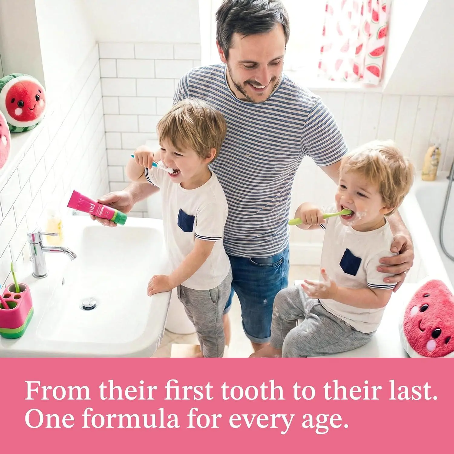 Mouthology Kids Hydroxyapatite Toothpaste - Fluoride-Free, Xylitol-Infused, Non-Toxic, Watermelon Flavor, 4oz, for Baby Oral Care