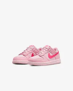 Pre-School PS/ Toddler Kids Size Nike Dunk Low "Triple Pink" DH9765-600 Fashion Athletic Sneaker