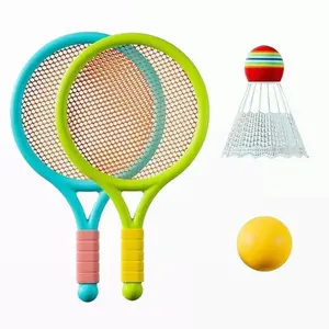 Kids Tennis Racket Set for 3-12 Years Old Outdoor Sports Badminton Racket & Kindergarten Toy Portable Parent Child Game Toys for Backyards