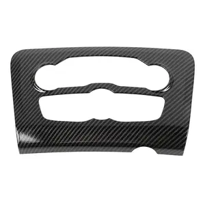 Red Central Control Air Conditioning A/C Panel Cover Trim, Decorative Dashboard Accessory Kit for Dodge Charger 2015+ Automotive Car Interior Front Decor Fitment
