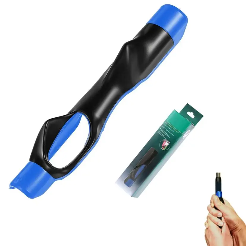 Golf Grip Corrector - Adjustable, Ergonomic Grip Aid for Beginners, ABS Material, Blue,Golf Grip Aid |     Adjustable Grip |     Ergonomic Design Golf Accessories Golf Putter