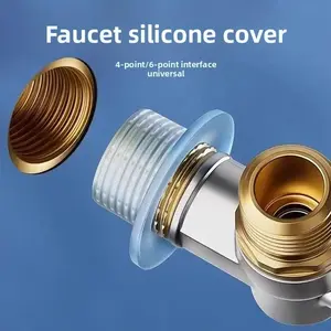 Thickened Silicone Faucet Sealing Gasket 100-Pack No-Wrap Tape Quick Leak-Proof for Bathroom Fixtures Durable & Reliable