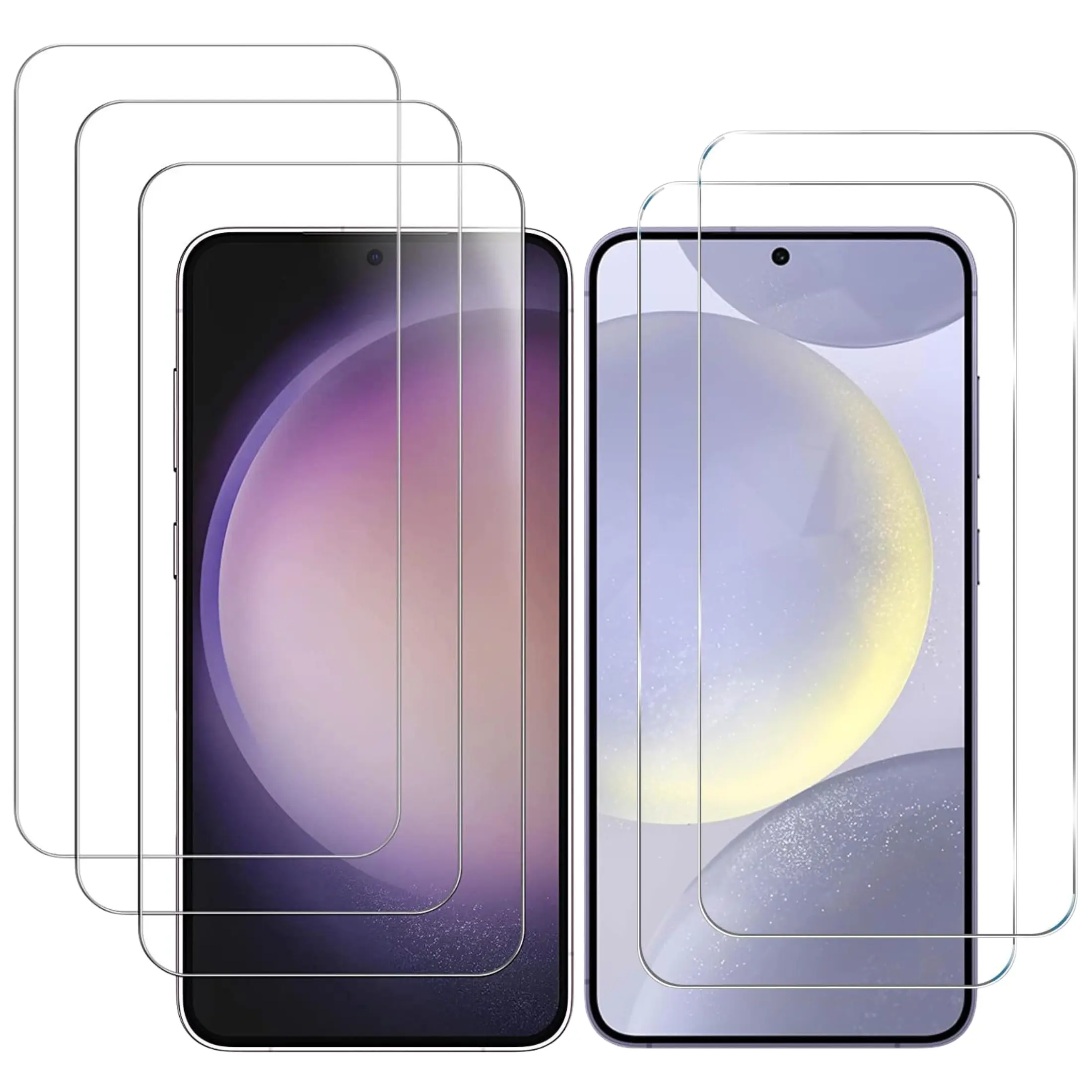 Entronix Clear Screen Protector for Samsung Galaxy A81/A73/A55/A54/A35/A34/A26/A25/A24/A17/A16/A15/A14/A06 - Multi-Pack Easy Installation, Durable