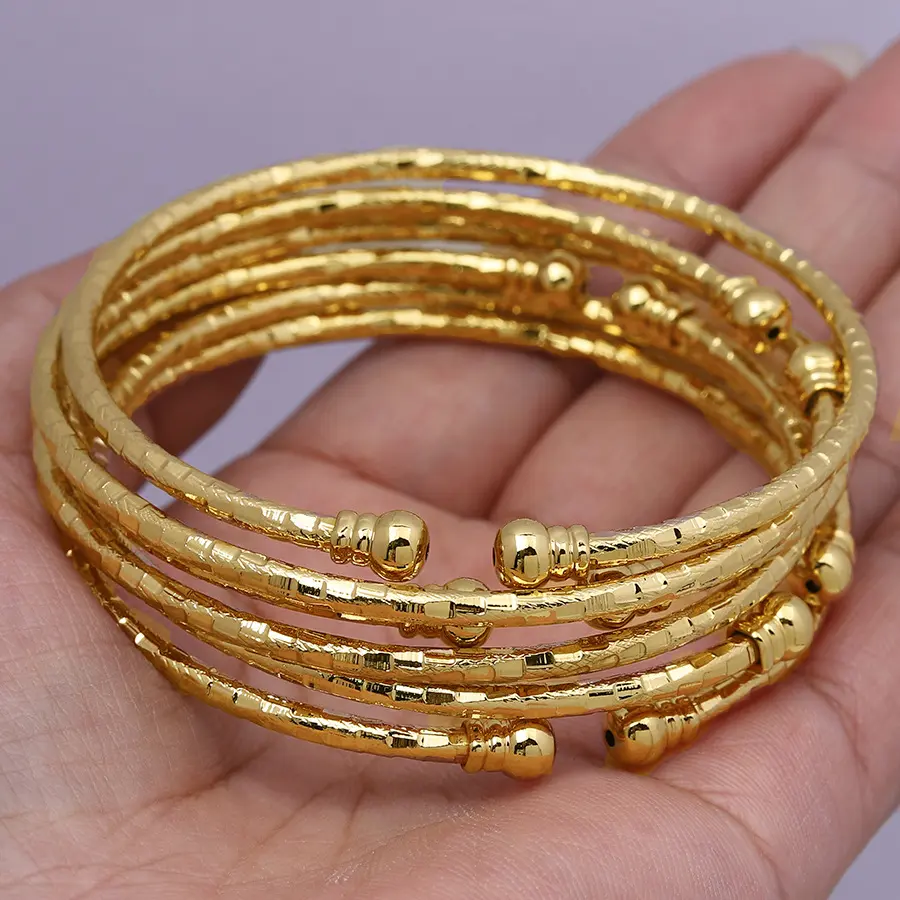 Women's 3MM 24 Karat Gold Plated Double Pearl Bracelet - Elegant Costume Jewelry, Daily Accessory, Bridal Wedding Piece, Note: Choking Hazard Small Parts