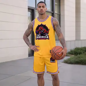 Men's Letter & Graphic Basketball Jersey Set, Breathable Round Neck Sportswear, Sleeveless Training Uniform, Stylish Team Outfit, Athletic Apparel for Basketball, Gym, Running, Outdoor Training,Comfortable & Versatile for All Seasons