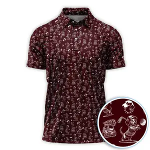 2026 Dachshund Pattern Golf Shirt for Men, Funny Golf Polos, Golf Gift For Men, Perfect outdoors