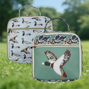 Kids' Hunting Season Country Style Camouflage Mallard Duck Lunch Bento Bag - Bag for Baby School Use, Camouflage Pattern