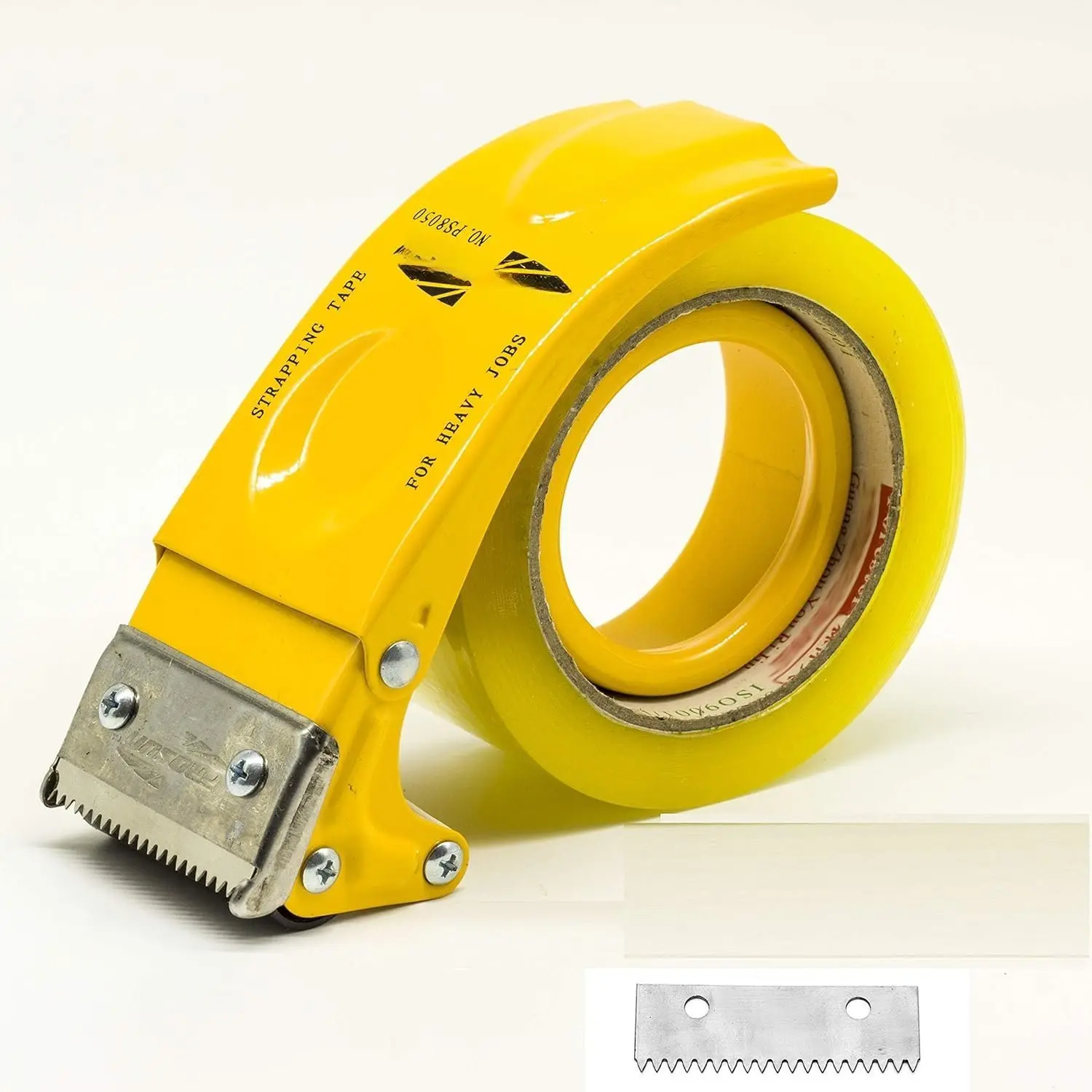 Metal Handheld 2 Inch Tape  Dispenser Packing Packaging Sealing  Yellow