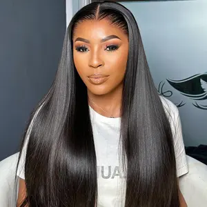 [NEW IN] 6x9 M Cap Wear And Go Glueless Wigs Pre Cut transparent Lace Bleached Tiny Knots Straight Lace Front Human Hair Wigs Yawawe HAIR