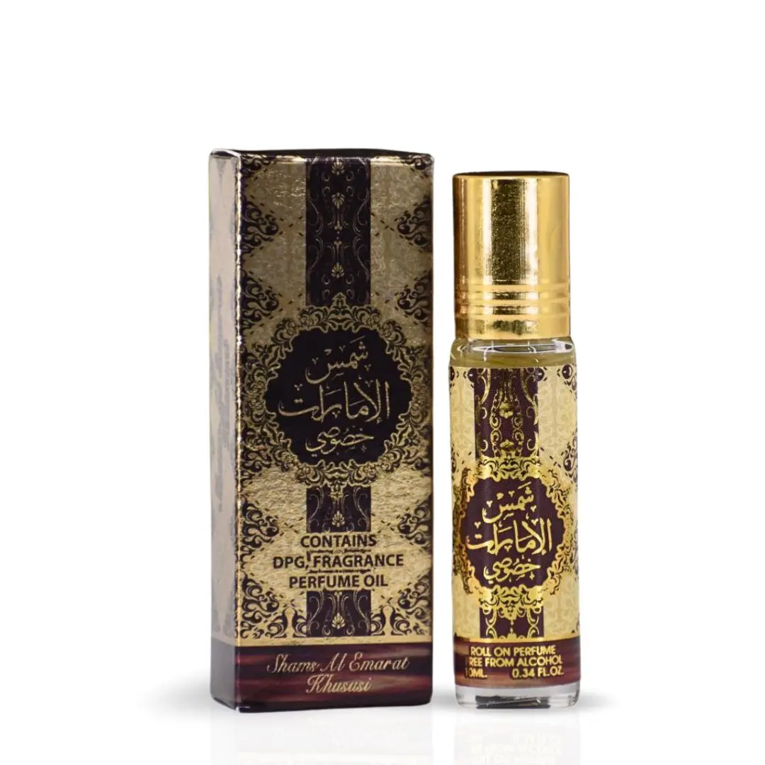 Shams Al Emarat khususi Roll-On Perfume Oil - CPO 10ML (0.34OZ) by Ard Al Zaafaran | Long Lasting, Miniature Perfume Oil For Men & Women.
