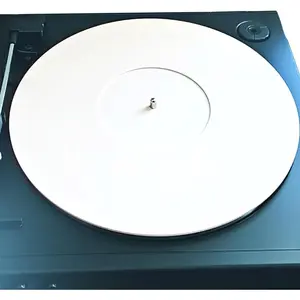 Turntable Mat -  Slipmat for Vinyl LP Record Players - Imves Sound Quality & vides Tighter Bass - Anti Static Platter mat (White)
