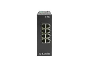 Black Box Industrial Gigabit Ethernet Managed L2+ Switch - Extreme Temperature (8) RJ-45