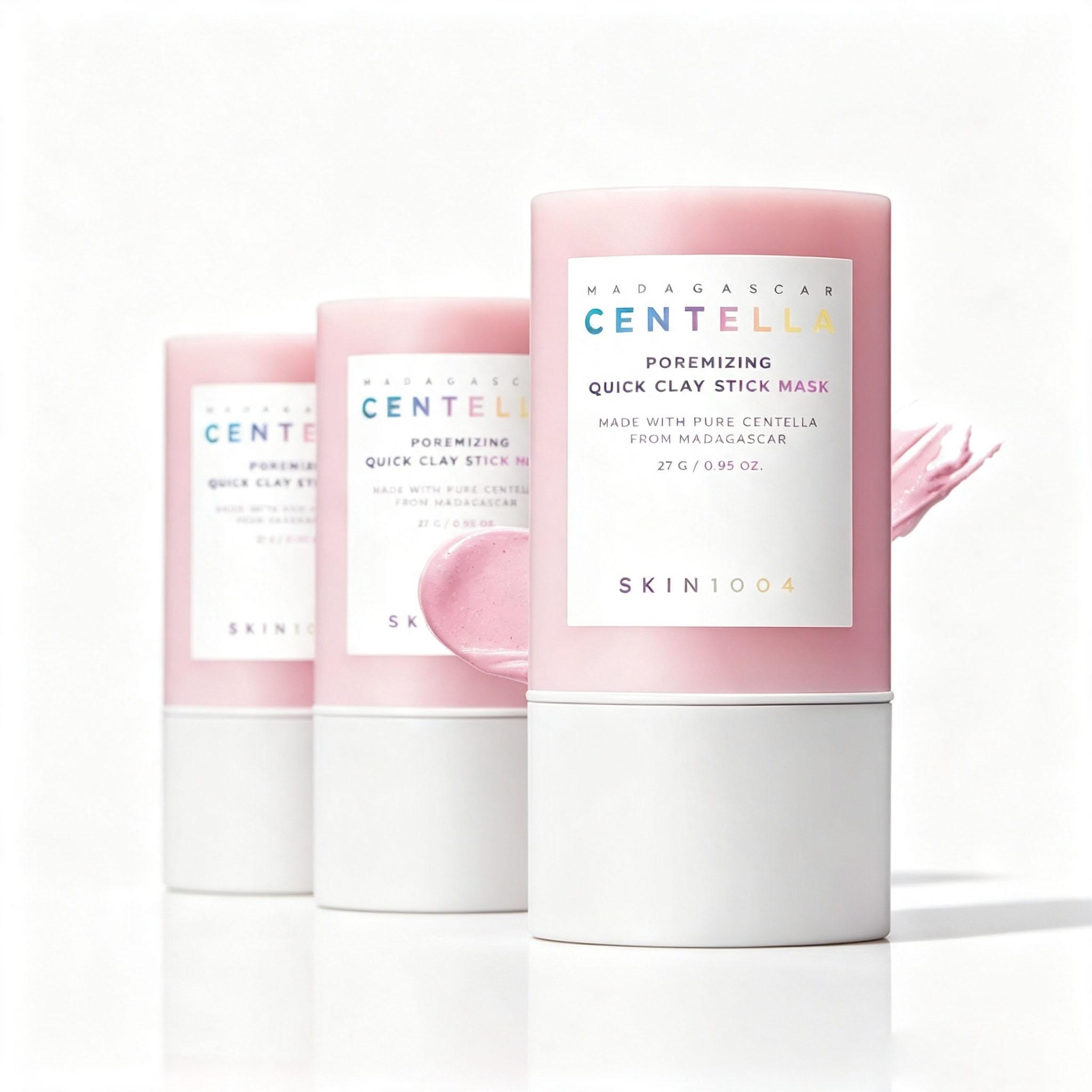 2PCS [SKIN1004] Madagascar Centella Pore Care Clay Mask Stick 27g | K-Beauty Clay Mask | Centella Asiatica Pore Care & Deep Cleansing | For Refined, Smooth Skin